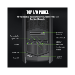 GAMEMAX ������ ����'�������  Full Tower  ��� ����� ������� �ATX/M-ATX/Mini-ITX/E-ATX(305*272mm), FAN controll Dragon Knight 2 - �������� 6