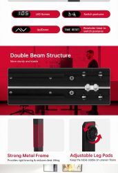 Геймерський стіл GAMEMAX D140-Carbon-EC - Картинка 7