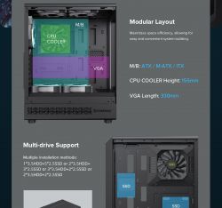 GAMEMAX ������ ����'������� Midi ATX ��� ����� ��������  ATX,ATX, M-ATX,ITX, Tempered Glass,Mesh,USB2.0x1,U Vista COC AB - �������� 28