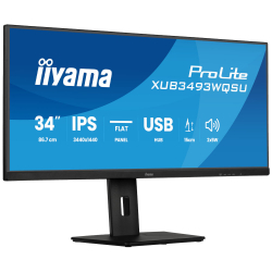 IIYAMA 34" 21:9 IPS РК монітор, 3440х1440, 120 Гц, 1 мс, AdaptiveSync, HDR, 2xHDMI 2.0/1xDP 1.2/2xUSB 3.2/2 XUB3493WQSU-B6 - Картинка 2