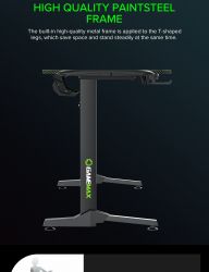 Геймерський стіл GAMEMAX D140 Carbon-RGB - Картинка 11