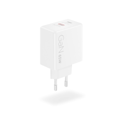 Зарядний пристрій LENOVO Dual USB-C 65W GaN White (G0A6065WEU) - Картинка 3