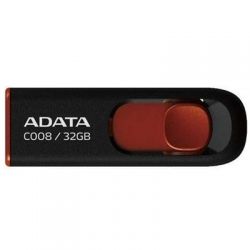 USB Flash Drive 32Gb ADATA C008, Black (AC008-32G-RKD)