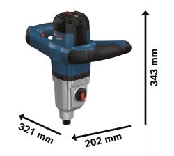 Миксер строительный Bosch GRW 140 1400Вт 480-750об·мин М14 4.2кг 0.601.1C4.020 - Картинка 7