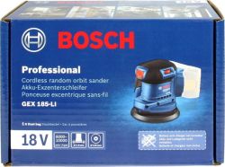    Bosch GEX 185-LI, 18, 125 , 6000-10000 /, 0.93 ,     0.601.3A5.020 -  14