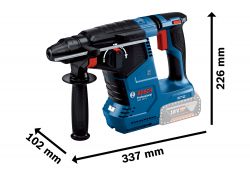 Перфоратор Bosch GBH 187-LI Professional аккумуляторный, 18 В, SDS-Plus, 2.4 Дж, 980 об/мин, 2.9 кг, без АКБ и ЗУ 0.611.923.020 - Картинка 13