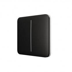 Ajax Кнопка для двоклавішного вимикача SoloButton 2-gang for LightSwitch, Jeweler, бездротовий, чорний 000029797 - Картинка 2