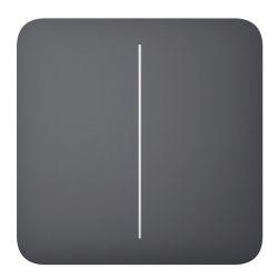 Ajax     SoloButton 2-gang for LightSwitch, Jeweler, , graphite 000029820