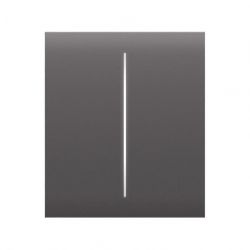 Ajax      CenterButton 2-gang for LightSwitch, Jeweler, , grey 000029830