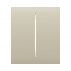 Ajax      CenterButton 2-gang for LightSwitch, Jeweler, , ivory 000029836