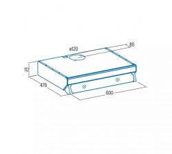 Вытяжка Cata F 2060 wh (02011012) - Картинка 2
