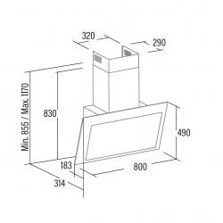 Вытяжка Cata Thalassa 800 xgwh (02145006) - Картинка 3