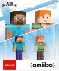  Amiibo Minecraft Steve and Alex 045496381059