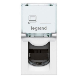 ������� Legrand Mosaic, CAT 5e, RJ45, UTP, ������������, 1 ������, ���� 076551