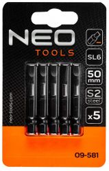 ���� ������� Neo Tools, 5��., 1/4", SL6 � 50��, ����� S2 09-581 - �������� 3