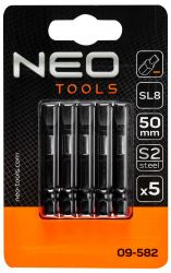 ���� ������� Neo Tools, 5��., 1/4", SL8 � 50��, ����� S2 09-582 - �������� 2