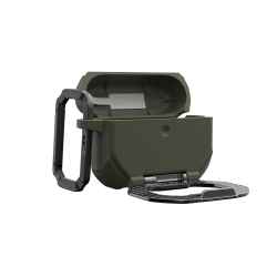 Чохол UAG для AirPods Pro (Gen 3, 2025) with Built-in Phone Stand, Monarch, Olive Drab/Silver 104131117233 - Картинка 17