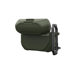 Чохол UAG для AirPods Pro (Gen 3, 2025) with Built-in Phone Stand, Monarch, Olive Drab/Silver 104131117233 - Картинка 14