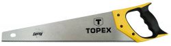 Ножовка по дереву TOPEX Shark, полотно 400 мм, закаленные зубья с трехгранной заточкой, 11TPI, 510 мм 10A442