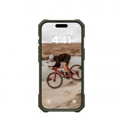 Чехол UAG для iPhone 16 Pro, Essential Armor Magsafe, Olive Drab 114448117272 - Картинка 4