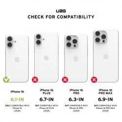 UAG Чохол для iPhone 16, Plasma XTE MagSafe, Black/Orange 114476114097 - Картинка 9