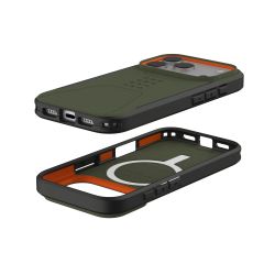 Чохол UAG для iPhone 17 Pro, Civilian MagSafe, Olive/Orange 114545117297 - Картинка 10