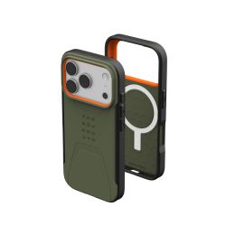 Чохол UAG для iPhone 17 Pro, Civilian MagSafe, Olive/Orange 114545117297 - Картинка 9
