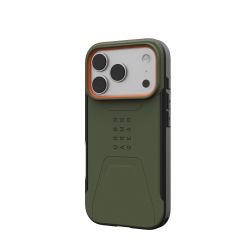 Чохол UAG для iPhone 17 Pro, Civilian MagSafe, Olive/Orange 114545117297 - Картинка 3
