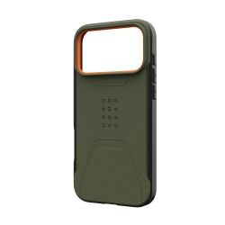 Чохол UAG для iPhone 17 Pro Max, Civilian MagSafe, Olive/Orange 114546117297 - Картинка 15