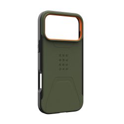 Чохол UAG для iPhone 17 Pro Max, Civilian MagSafe, Olive/Orange 114546117297 - Картинка 14