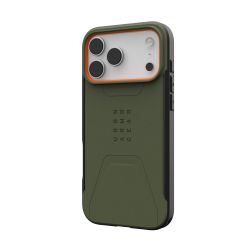 Чохол UAG для iPhone 17 Pro Max, Civilian MagSafe, Olive/Orange 114546117297 - Картинка 3