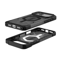Чохол UAG для iPhone 17 Pro Max, Pathfinder Clear MagSafe, Ash/Black 114552113140 - Картинка 7