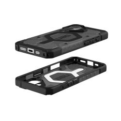 Чохол UAG для iPhone 17, Pathfinder Clear MagSafe, Ash/Black 114553113140 - Картинка 7
