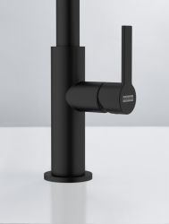 Смеситель для кухни Franke Maris Slim J, дл.излива - 252мм, поворотный, 1 рычаг, черный матовый 115.0728.386 - Картинка 3