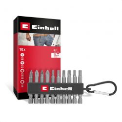 Набор ударных Einhell 50мм карабин 10шт 0.13кг 118623 - Картинка 1