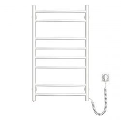 Рушникосушка Navin електрична Камелія, 800х480х105мм, кнопка, сталь, білий, праве підключення 12-007030-4880 - Картинка 2