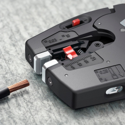 Съемник изоляции KNIPEX MultiStrip, автоматический, 0.03-10мм2 кусачки, регулировка длины, 195мм, 0.170кг 12-72-190 - Картинка 7