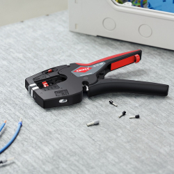 Съемник изоляции KNIPEX MultiStrip, автоматический, 0.03-10мм2 кусачки, регулировка длины, 195мм, 0.170кг 12-72-190 - Картинка 12