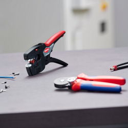Съемник изоляции KNIPEX MultiStrip, автоматический, 0.03-10мм2 кусачки, регулировка длины, 195мм, 0.170кг 12-72-190 - Картинка 13