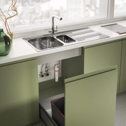 Змішувач для кухні Franke Lina L Clear Water 2.0, довж.виливу - 254 мм, поворотний, 1 важіль , хром 120.0730.779 - Картинка 2