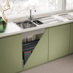 Змішувач для кухні Franke Lina L Clear Water 2.0, довж.виливу - 254 мм, поворотний, 1 важіль , хром 120.0730.779 - Картинка 3