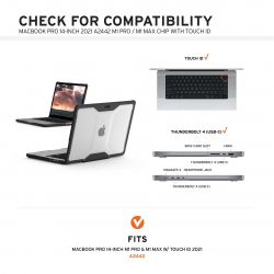  UAG [U]  Apple MacBook 14" 2021  Lucent, Black/Black 134001114040 -  3