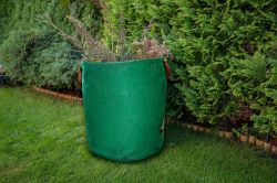 Сумка садовая Verto 270л, d69см, 76см, полипропилен 150г/м кв, зеленый 15G541 - Картинка 2