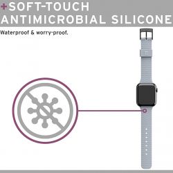 UAG [U]  Apple Watch 44/42 Dot Silicone, Soft Blue 19249K315151 -  5