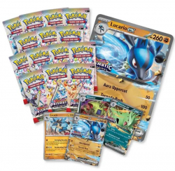 Pokemon TCG Scarlet & Violet Prismatic Evolutions Lucario Ex & Tyranitar Ex Premium Collection Box 196214130029