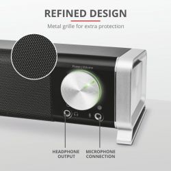 Акустическая система (Звуковая панель) Trust Asto for PC & TV USB Black 21046_TRUST - Картинка 9