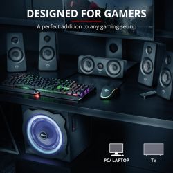Акустическая система (Колонки) Trust 5.1 GXT 658 Tytan Surround Speaker System Black 21738_TRUST - Картинка 6