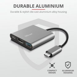 ��� Trust Dalyx 3-in-1 USB-� > USB-� 3.2/USB-�/HDMI, �������, 0.1�, ������ 23772_TRUST - �������� 9