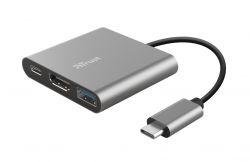 ��� Trust Dalyx 3-in-1 USB-� > USB-� 3.2/USB-�/HDMI, �������, 0.1�, ������ 23772_TRUST