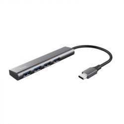 USB- Trust Halyx Type-C to 4-Port USB-A 3.2 Grey 24948_TRUST -  1